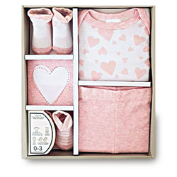Baby Newborn Girl 5 Piece Gift Set